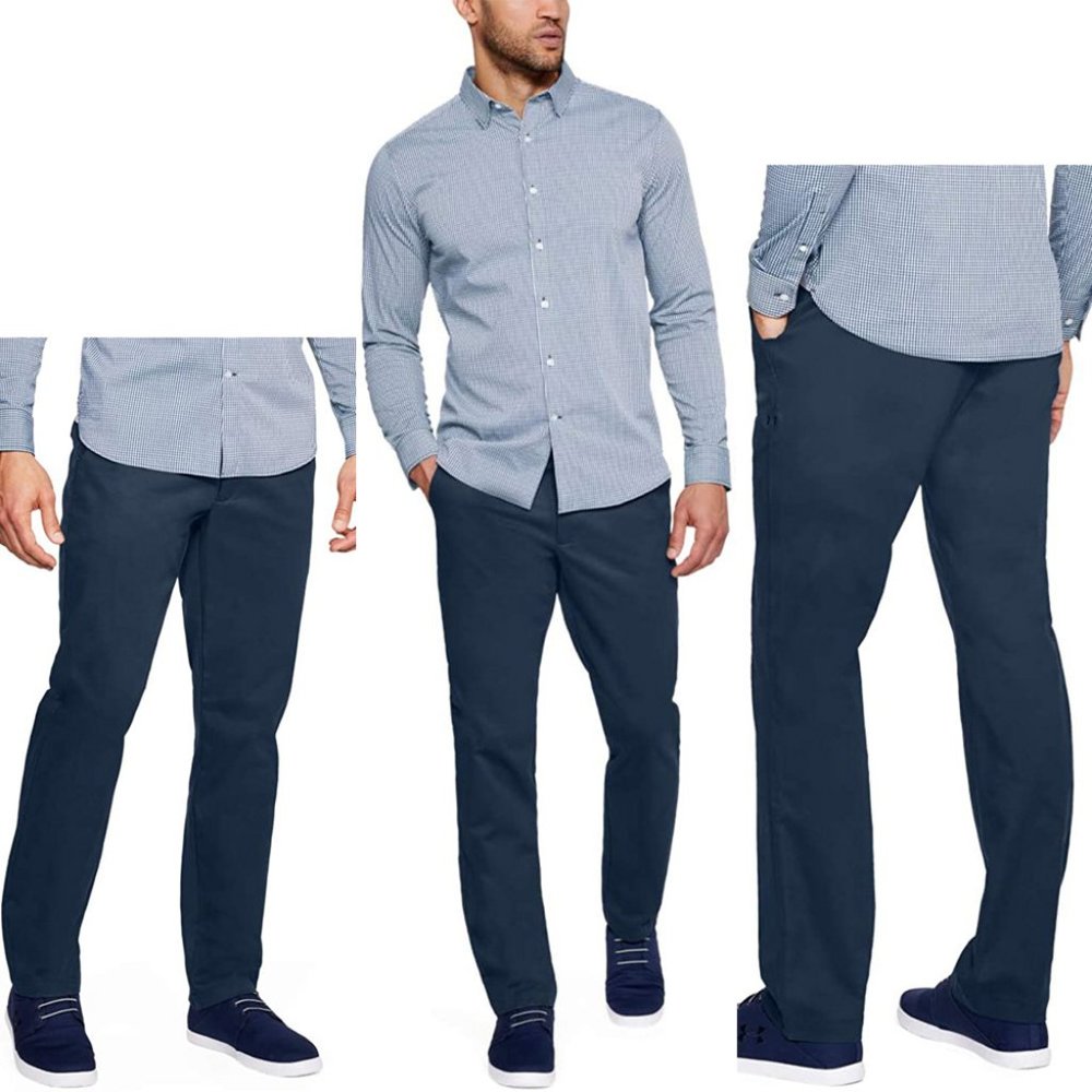 Under Armour Golf UA Showdown Chino Tapered Pant Academy Navy Blue 1306326 30x34 - Picture 2 of 3